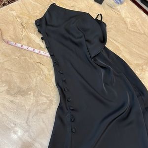 Satin black dress xs no tag